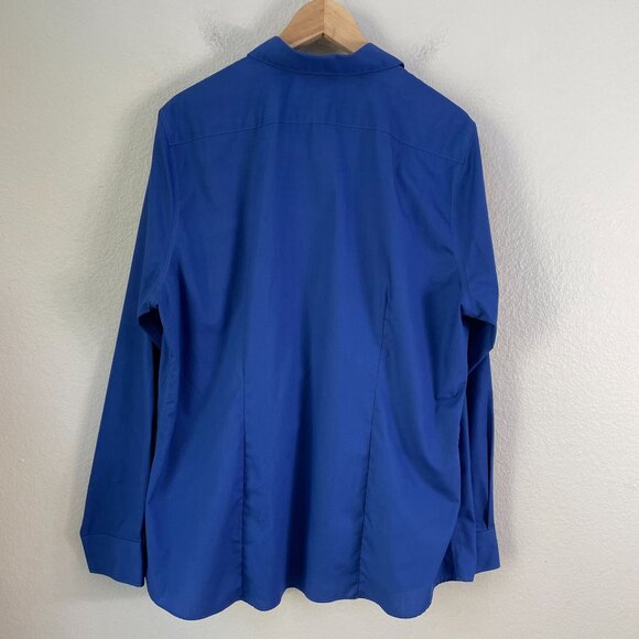 Lands End Womens Plus 20 Tall Wrinkle Free Broadcloth Button Up Shirt Blouse - Picture 9 of 9